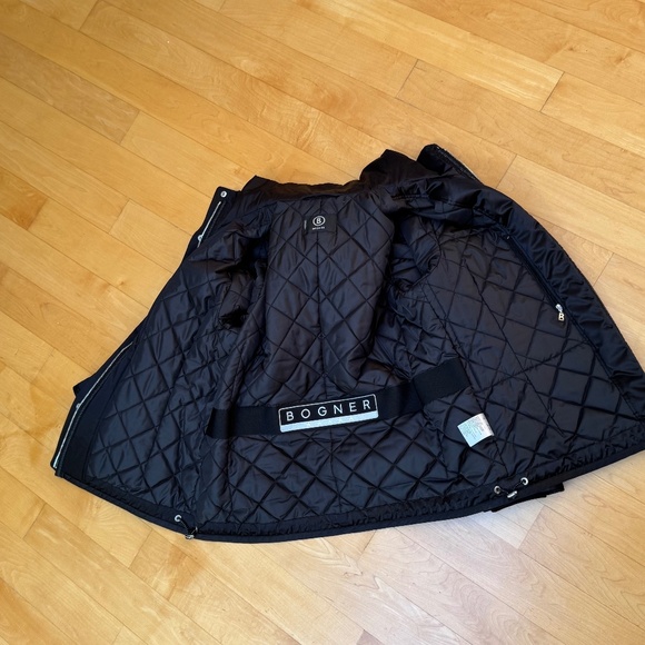 Vintage Bogner Black Satin Women's jacket Sz. 12 US - Picture 2 of 11